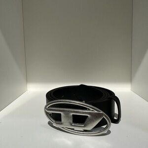 Diesel belt with black leather — narrow version